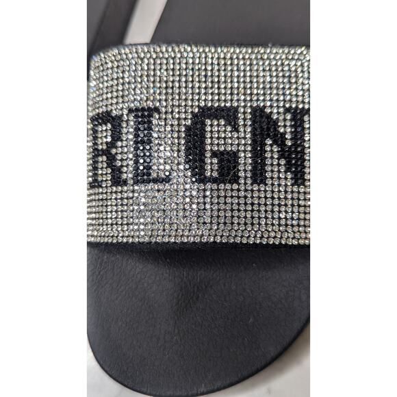 True Religion sparkled blingy slip on slides womens size 7 preowned - Picture 5 of 7